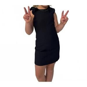 NEW LITTLE OLIN girls ruffle dress in black